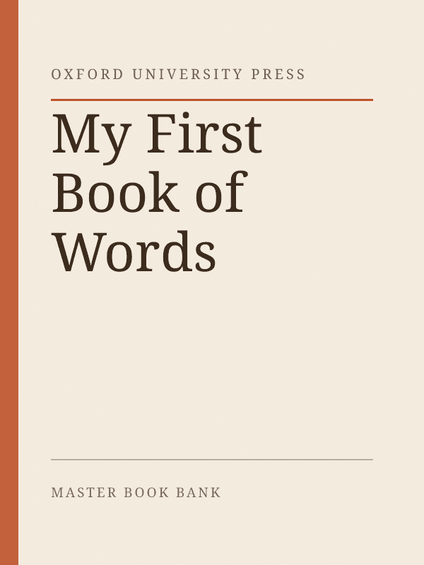 Cover of My First Book of Words