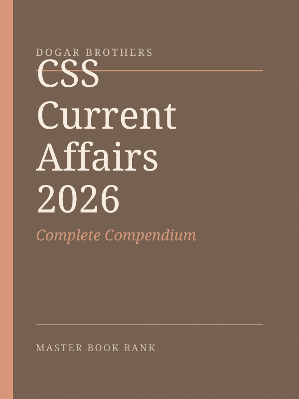 Cover of CSS Current Affairs 2026